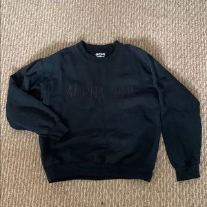 Alpha Phi embroidered sweatshirt